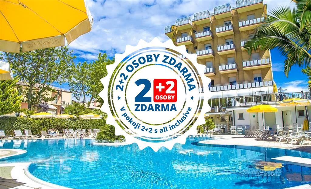 All inclusive light + 2 osoby ZDARMA v depandanci hotelu Duca di Kent