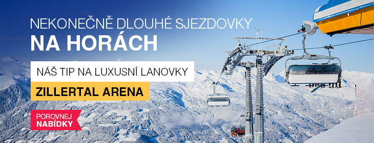 Lyžařské středisko Zillertal Arena - více než 600 km sjezdovek