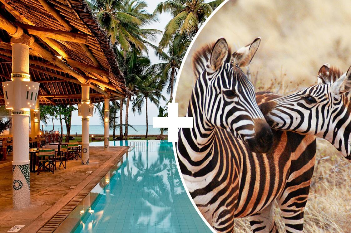 2 dny Safari Tsavo East + pobyt u moře v Neptune Village