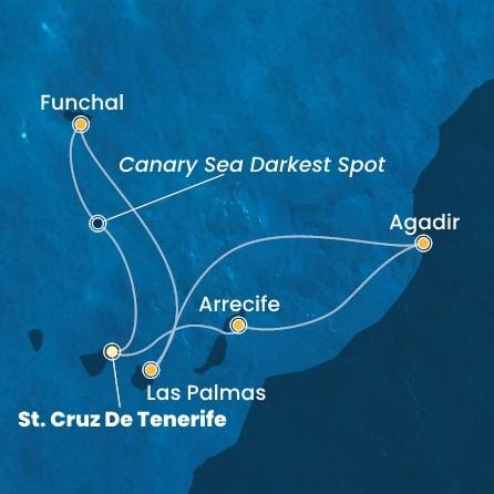 Španělsko, Maroko, Portugalsko z Tenerife na lodi Costa Fortuna
