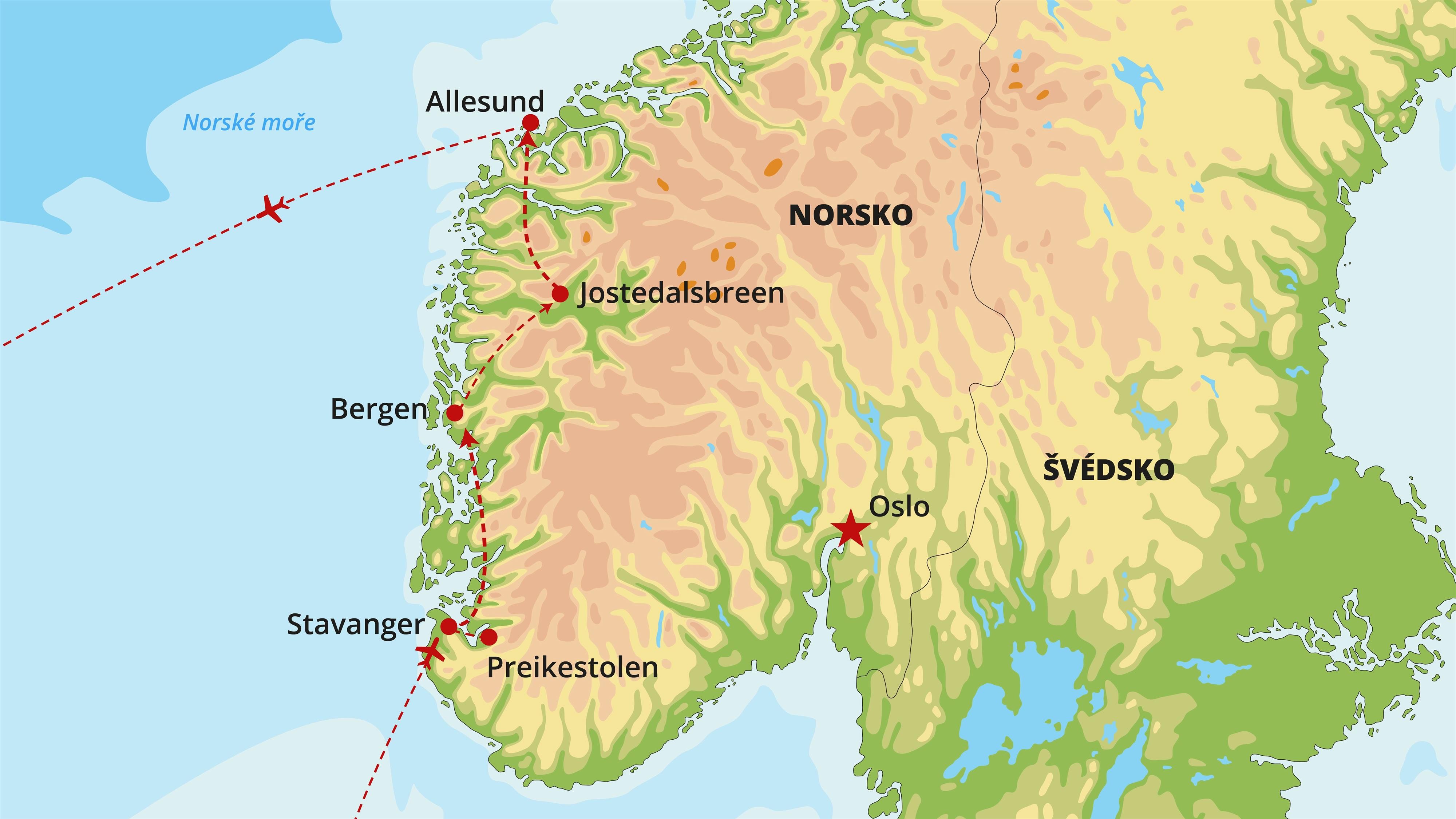 Putování západními fjordy Norska