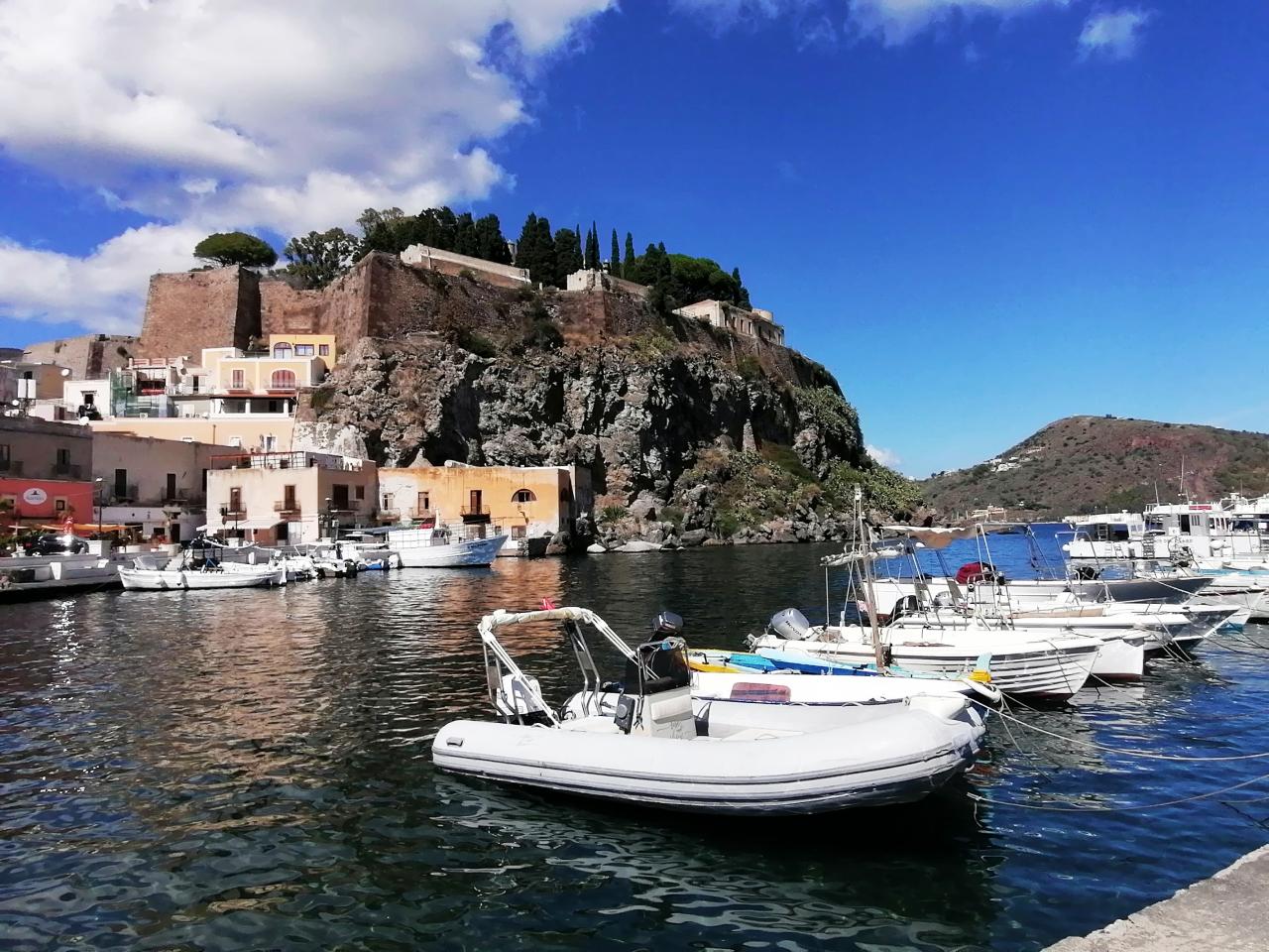 Sicílie, Liparské ostrovy - letecky