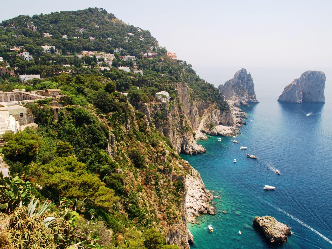 Amalfitánské pobřeží - letecky