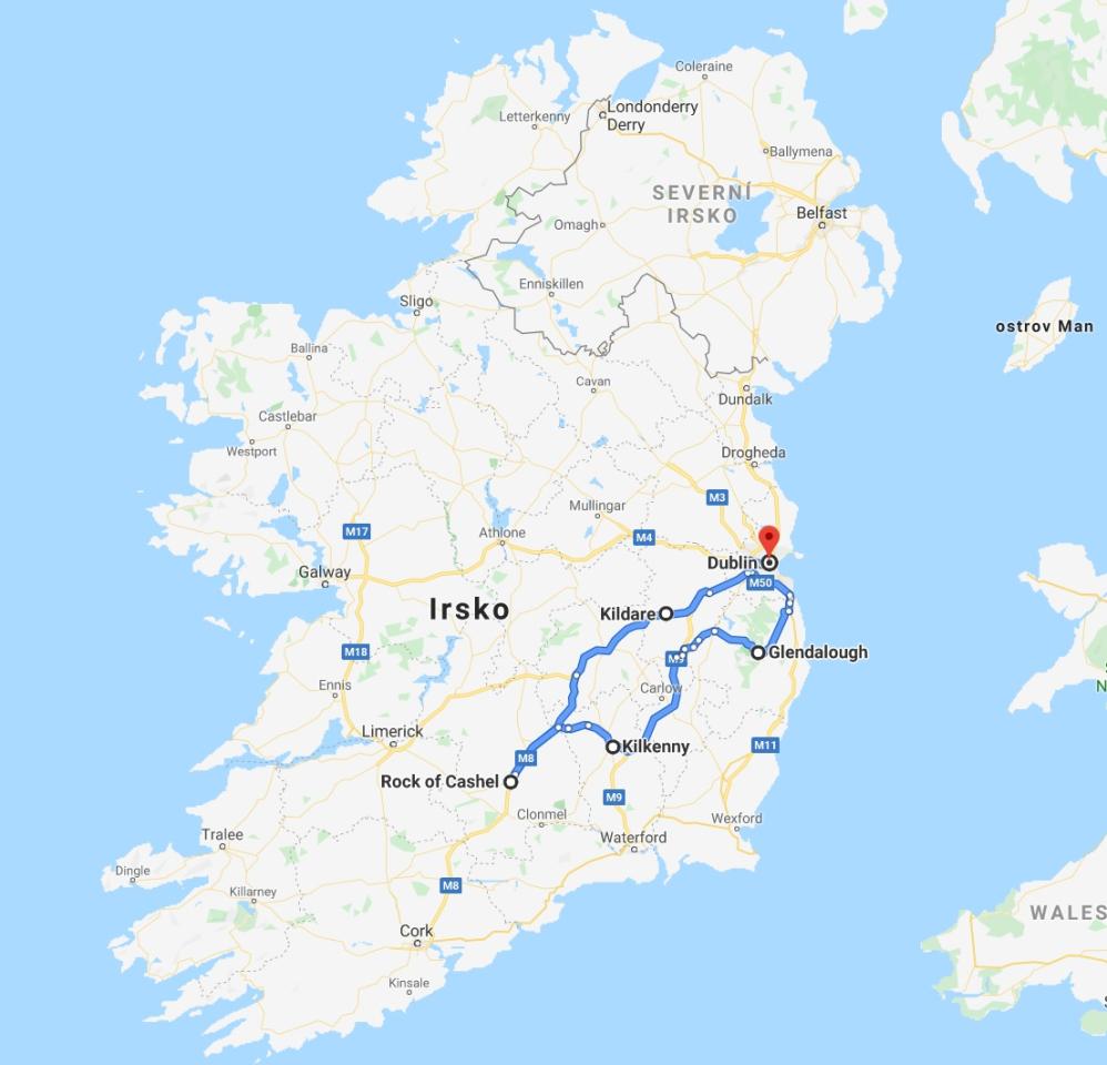 Irsko letecky (fly and drive)